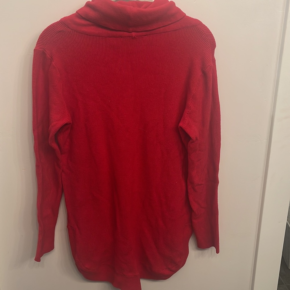 Cyrus Red Hot for the holidays! High low turtleneck